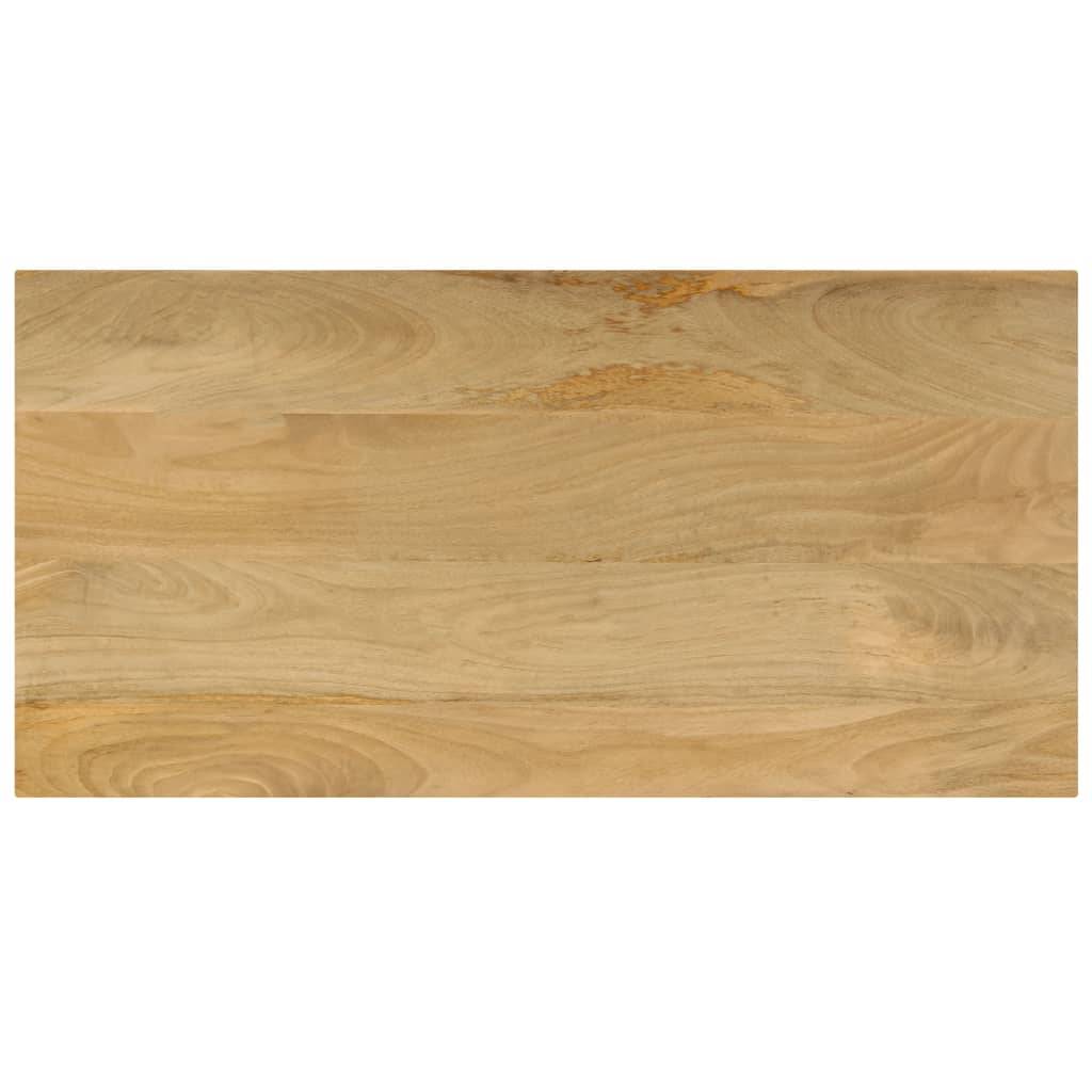 vidaXL Couchtisch 100x50x35 cm Massivholz Mango und Stahl