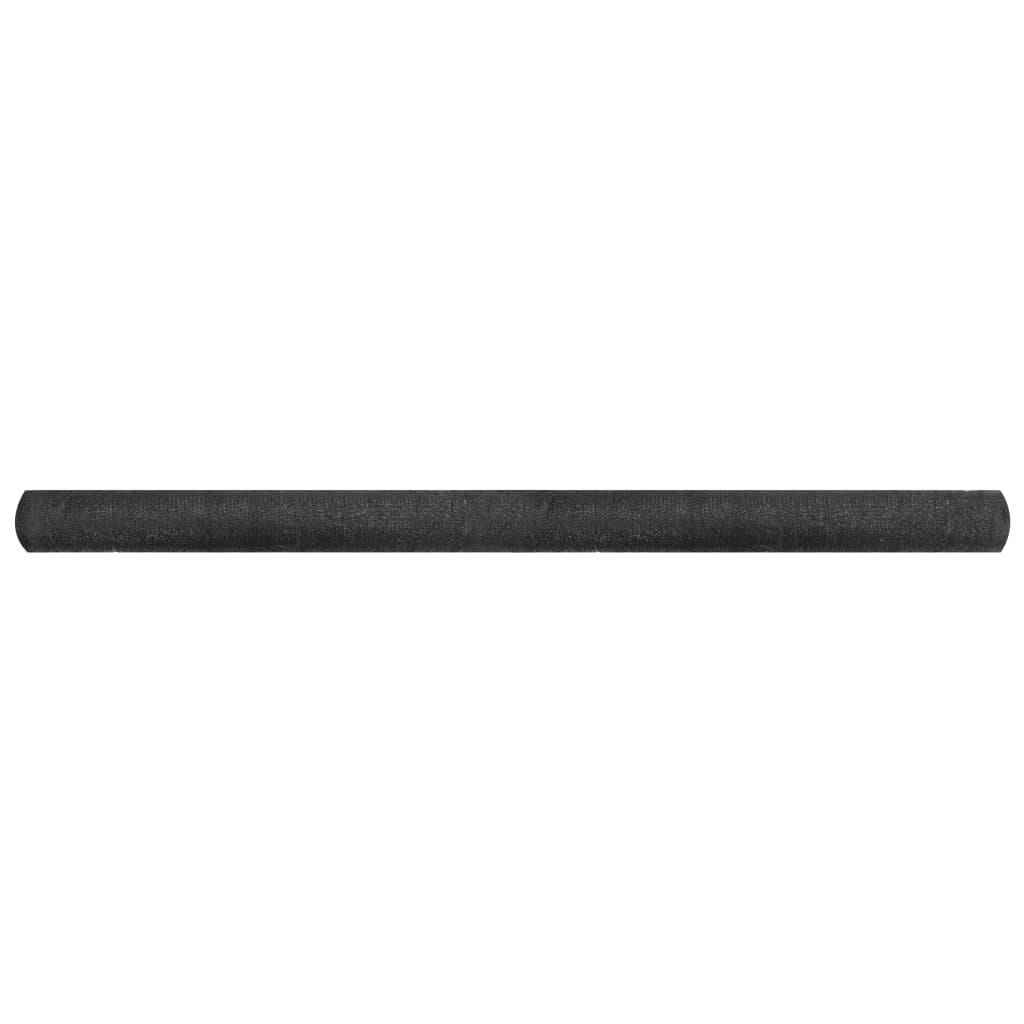 vidaXL Sichtschutznetz HDPE 2x25 m Schwarz