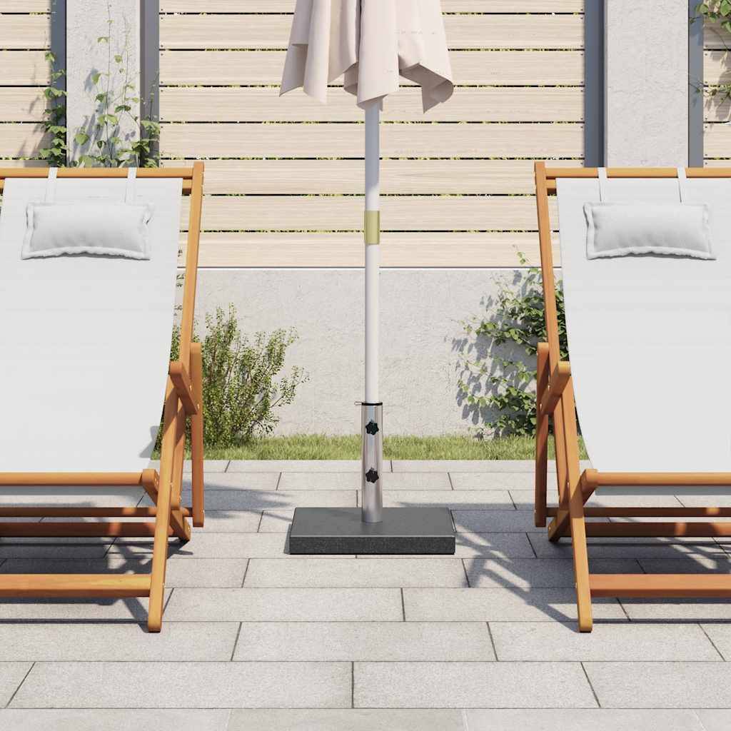 vidaXL Sonnenschirmständer Granit 28,5 kg Quadratisch Schwarz