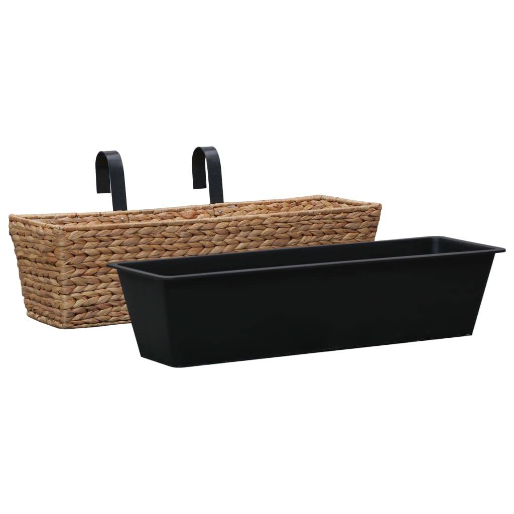 vidaXL Blumenkasten 2 Stk. Wasserhyazinthe
