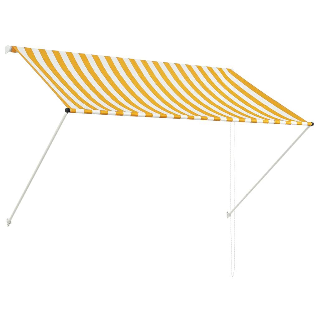 vidaXL Einziehbare Markise 200×150 cm Gelb und Weiß