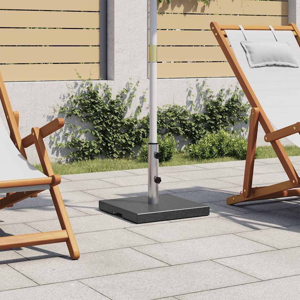 vidaXL Sonnenschirmständer Granit 20 kg Quadrat Schwarz
