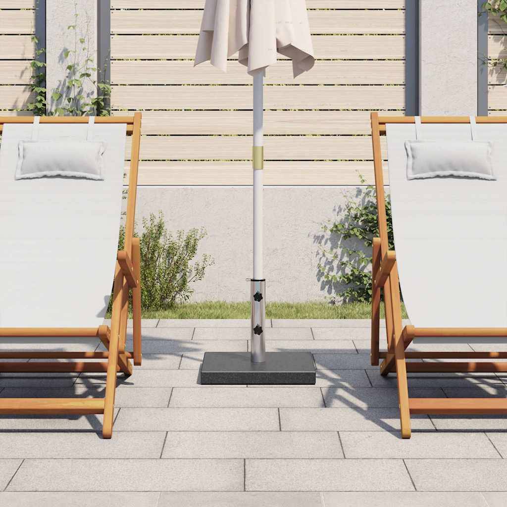 vidaXL Sonnenschirmständer Granit 20 kg Quadrat Schwarz