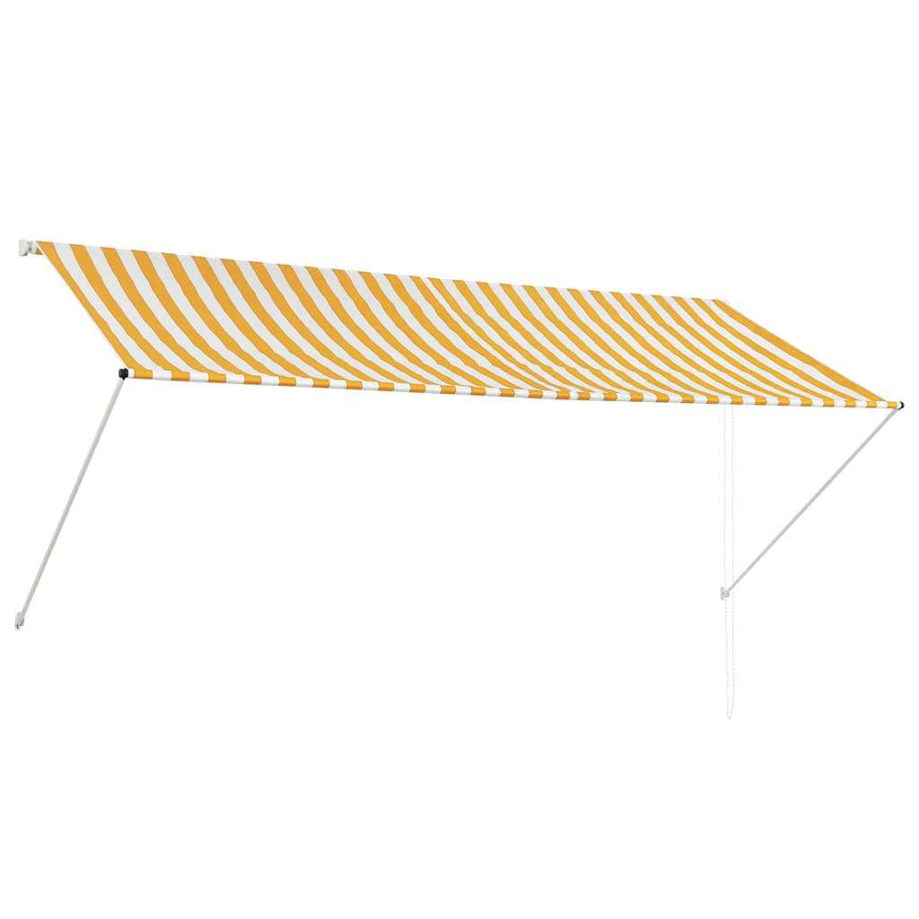 vidaXL Einziehbare Markise 300×150 cm Gelb und Weiß