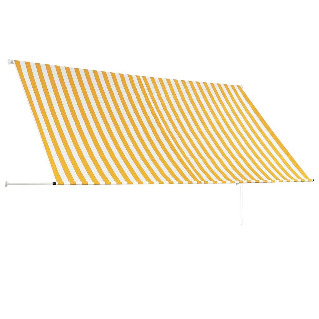 vidaXL Einziehbare Markise 300×150 cm Gelb und Weiß