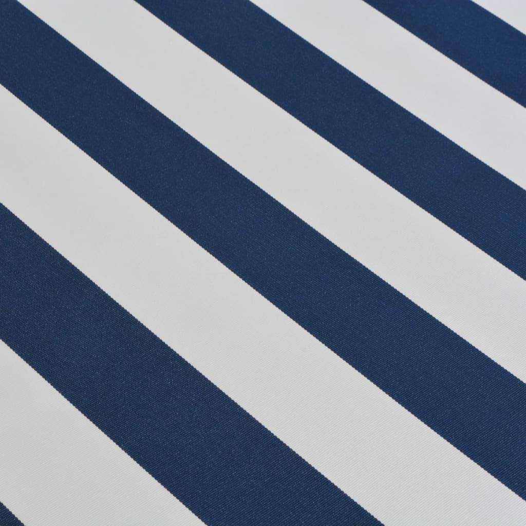 vidaXL Gelenkarmmarkise 450 cm Blau/Weiß