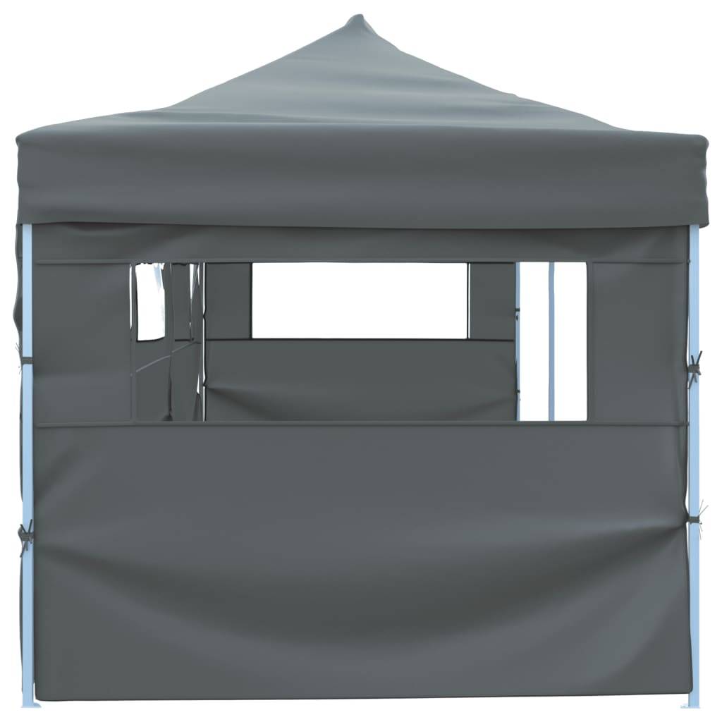 vidaXL Faltzelt Partyzelt Pop-Up mit 5 Seitenwänden 870x291x315 cm Anthrazit