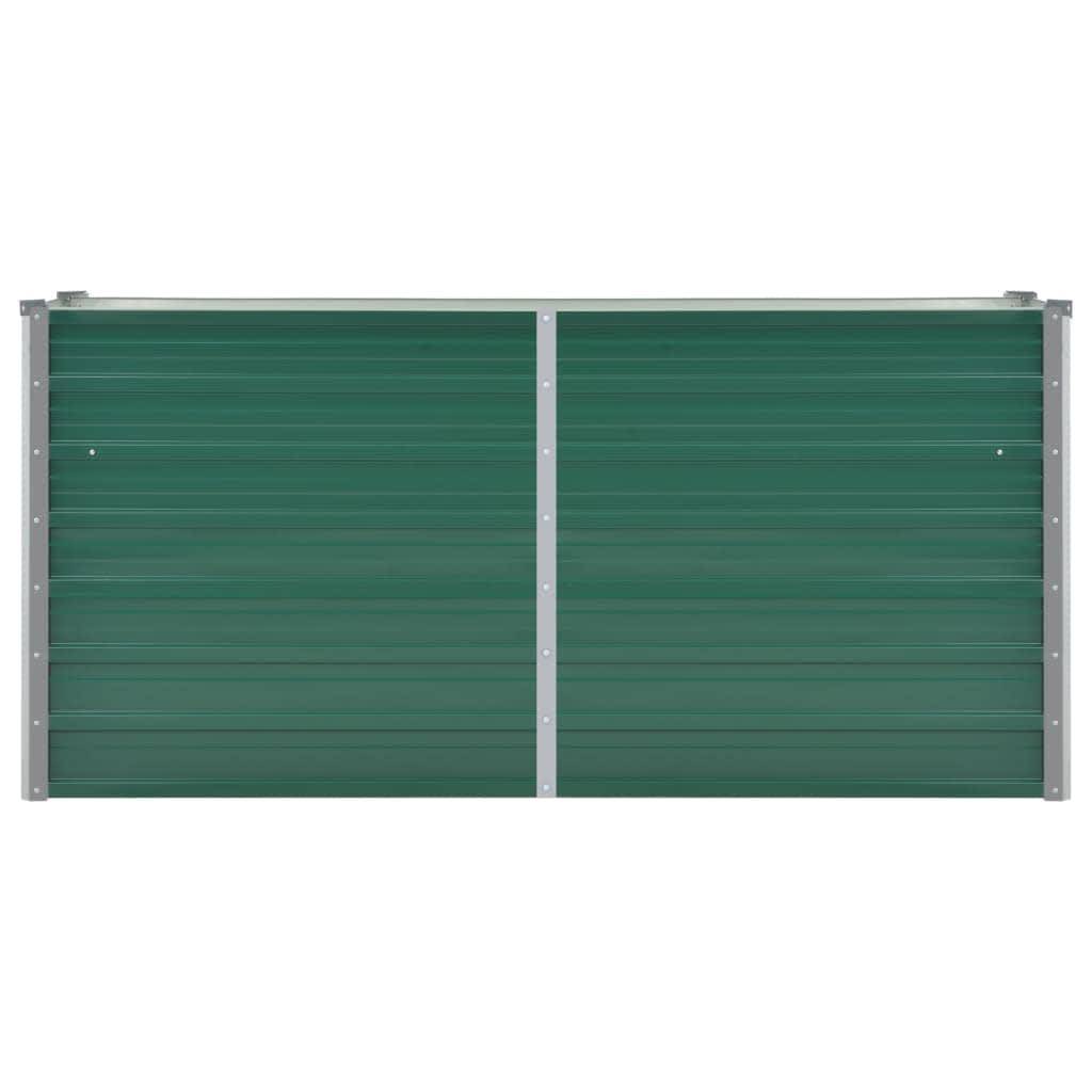 vidaXL Garten-Hochbeet Verzinkter Stahl 160x40x77 cm Grün