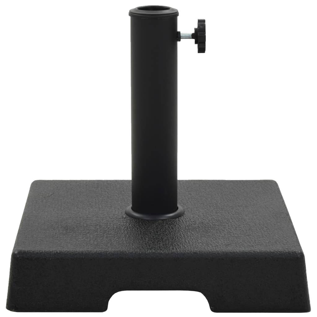 vidaXL Sonnenschirmfuß Quadratisch 8 kg Schwarz Polyharz