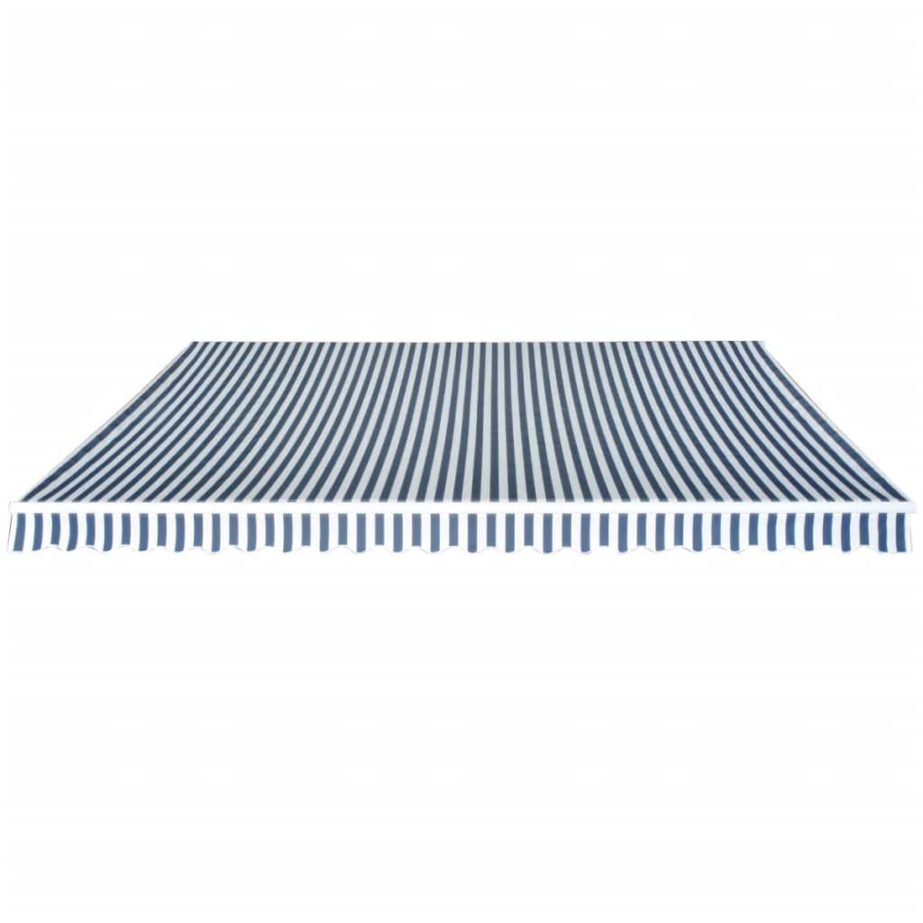 vidaXL Gelenkarmmarkise 500 cm Blau/Weiß