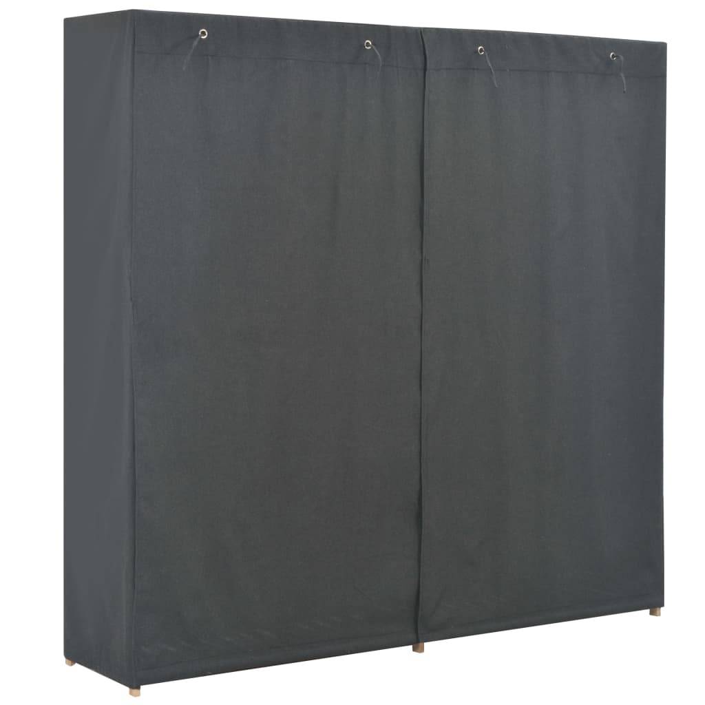 vidaXL Kleiderschrank Grau 173 x 40 x 170 cm Stoff