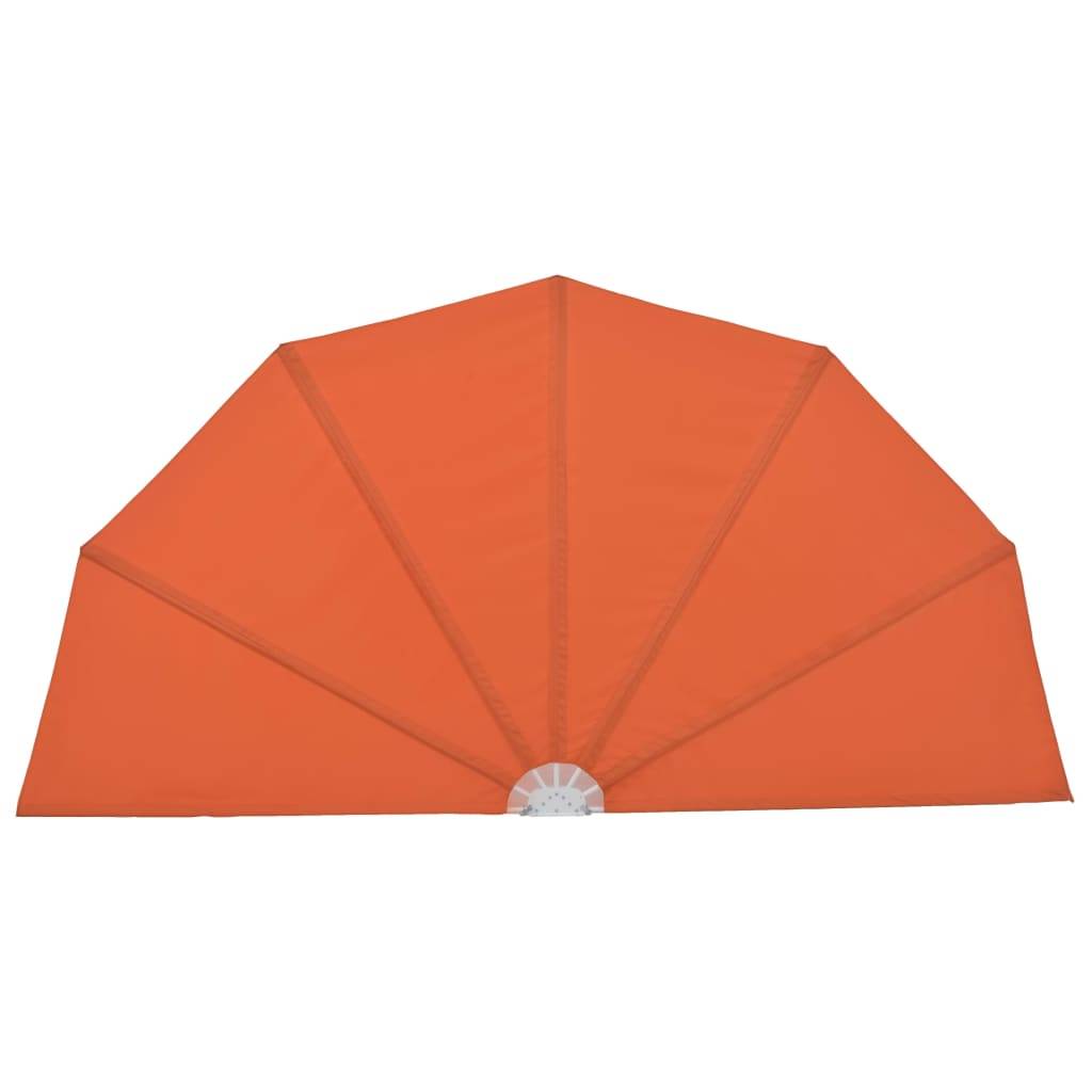 vidaXL Faltbarer Terrassen-Seitenfächer Terracotta-Rot 200 cm