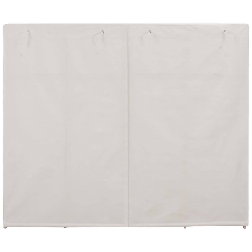 vidaXL Kleiderschrank Weiß 200 x 40 x 170 cm Stoff