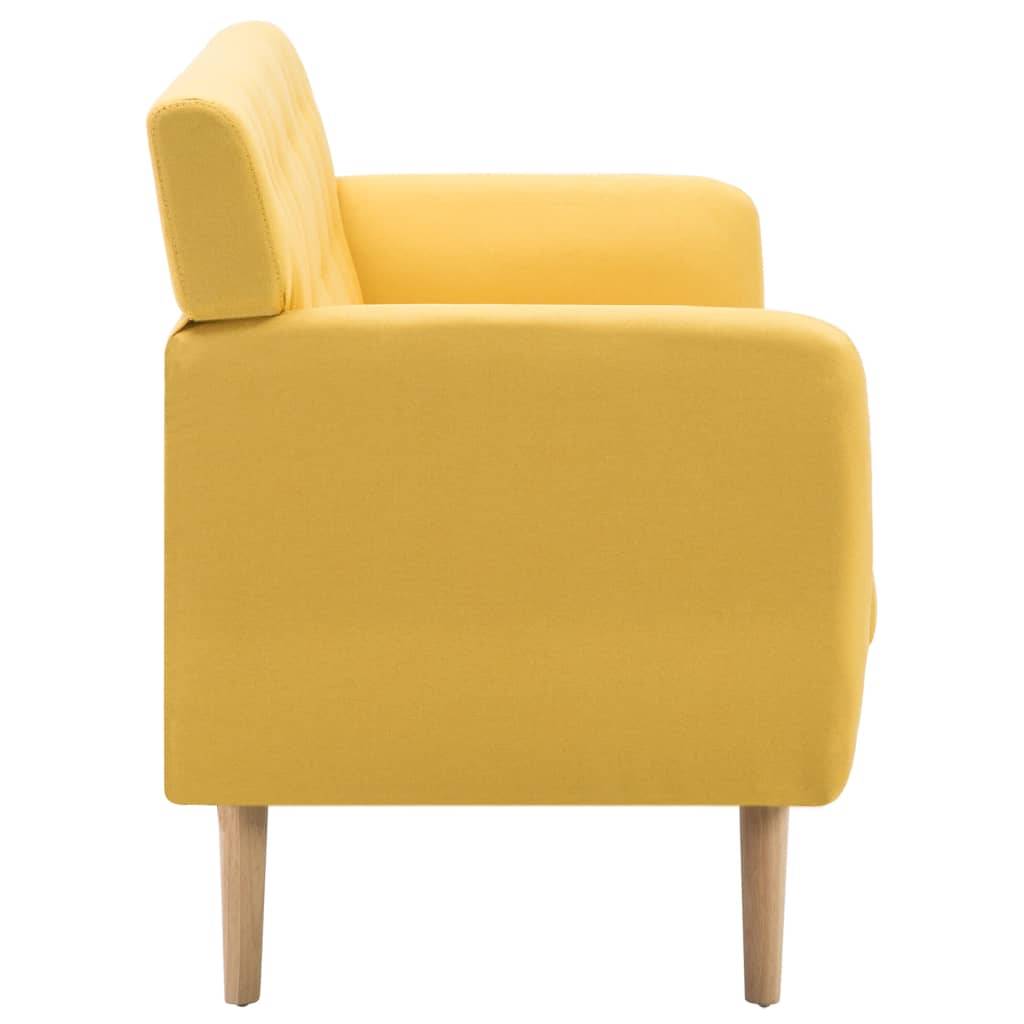 vidaXL 3-Sitzer-Sofa Stoff 172x70x82 cm Gelb