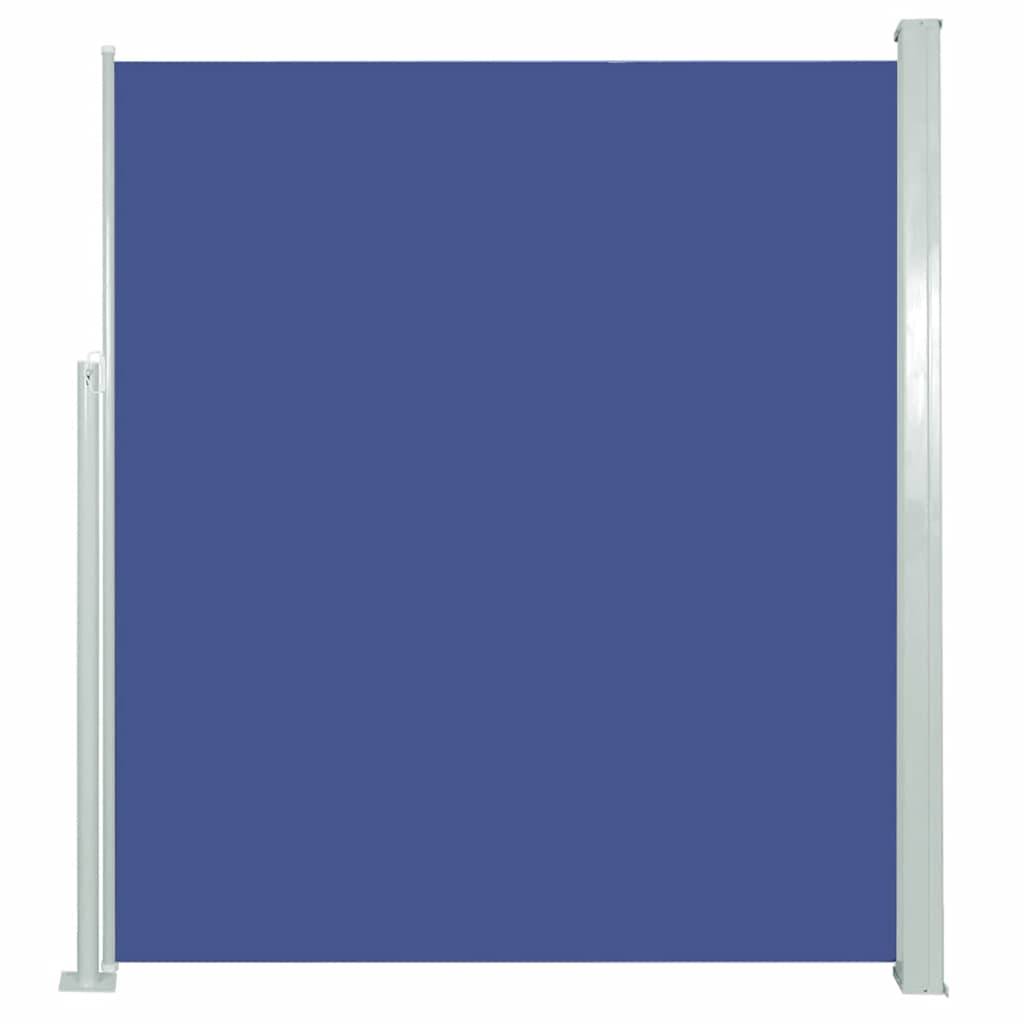 vidaXL Ausziehbare Seitenmarkise 140x300 cm Blau