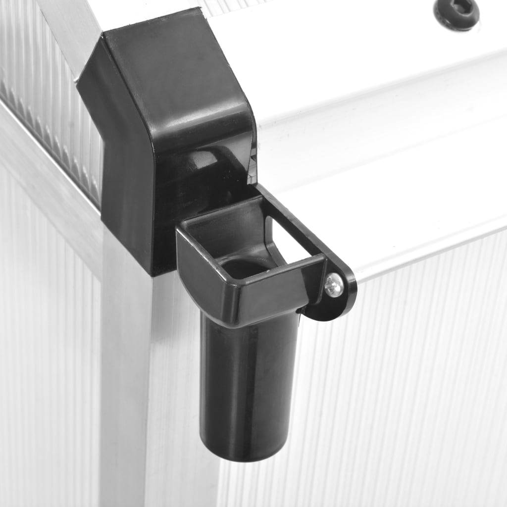vidaXL Gewächshaus Aluminium 421x190x195 cm 15,6 m³