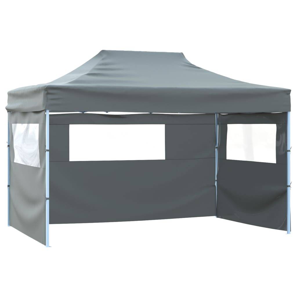 vidaXL Faltzelt mit 3 Wänden 431x291x315 cm Anthrazit