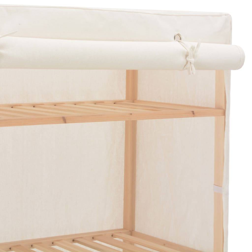 vidaXL Kleiderschrank Weiß 79 x 40 x 170 cm Stoff