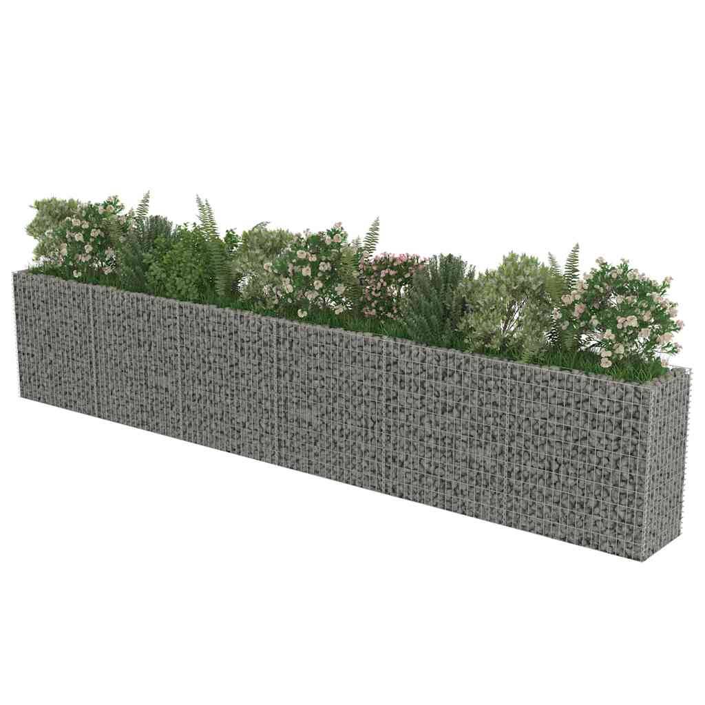 vidaXL Gabionen-Hochbeet Verzinkter Stahl 540×50×100 cm