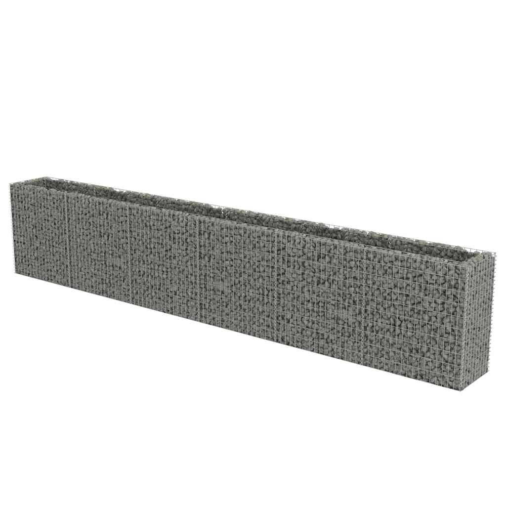vidaXL Gabionen-Hochbeet Verzinkter Stahl 540×50×100 cm