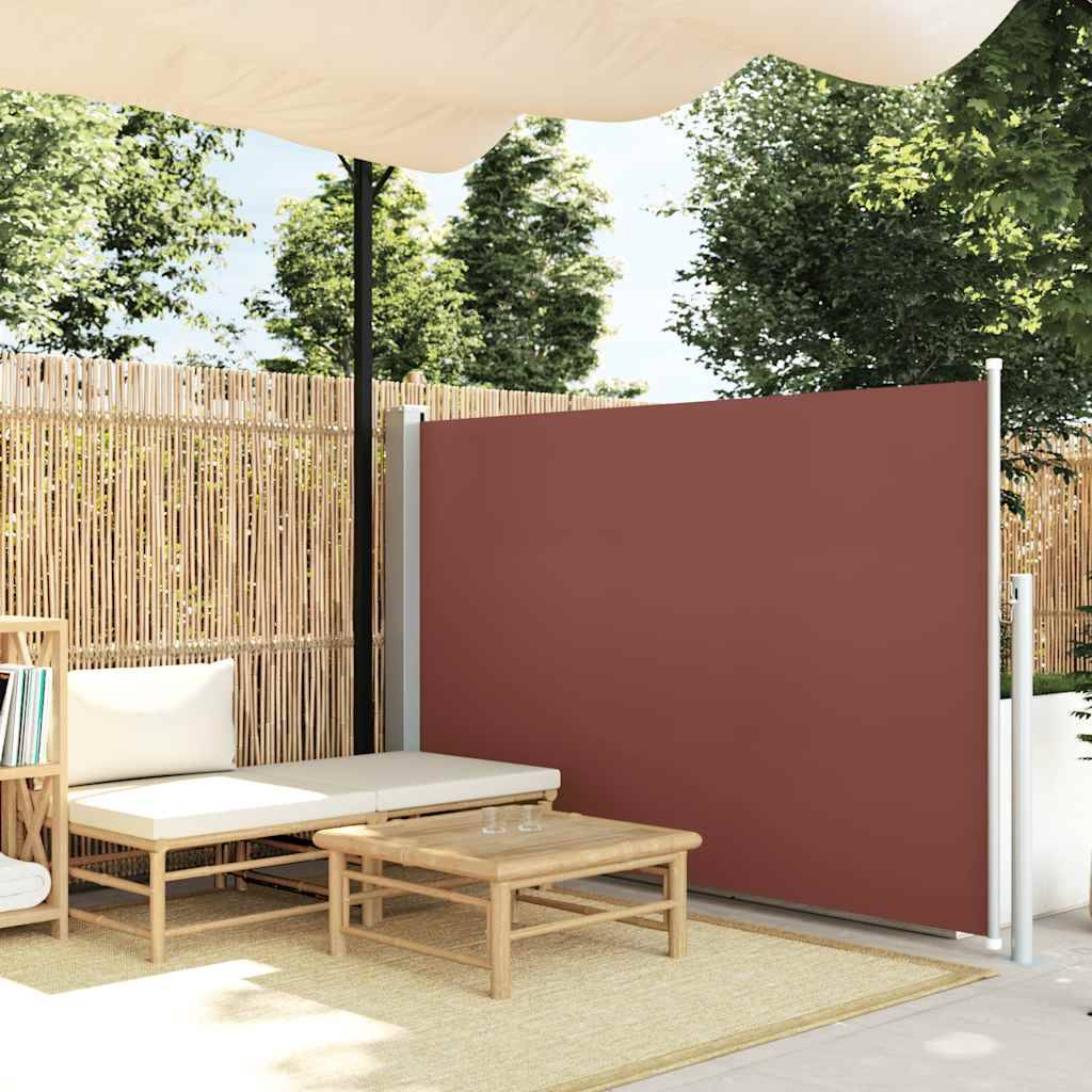 vidaXL Ausziehbare Seitenmarkise 140x300 cm Braun