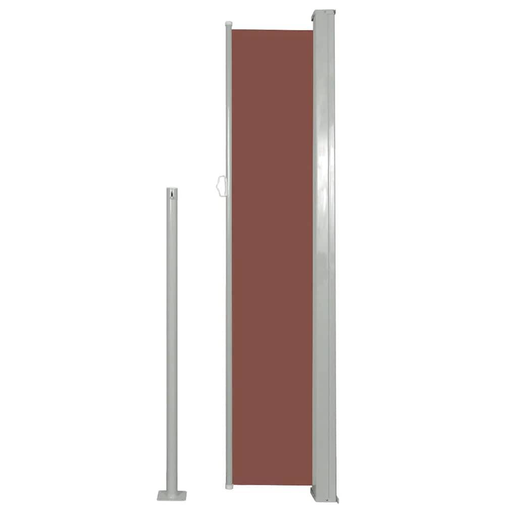 vidaXL Ausziehbare Seitenmarkise 140x300 cm Braun