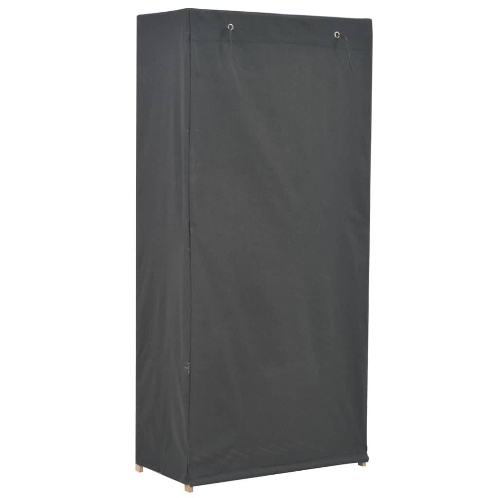 vidaXL Kleiderschrank Grau 79 x 40 x 170 cm Stoff