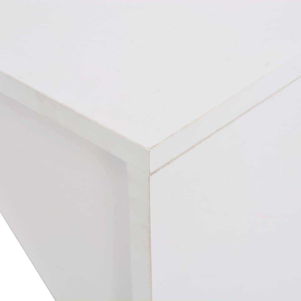 vidaXL Bartisch mit Schrank Weiß 115x59x200 cm