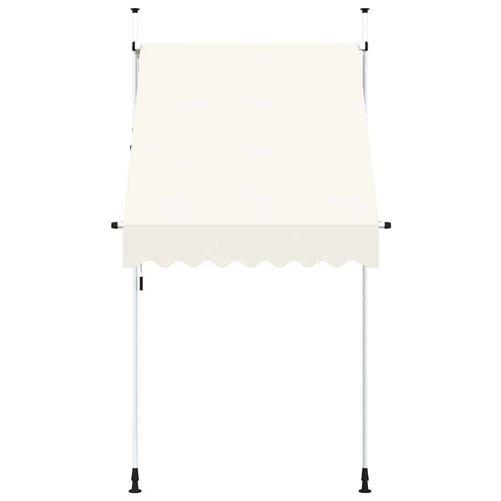 vidaXL Einziehbare Markise Handbetrieben 150 cm Cremeweiß