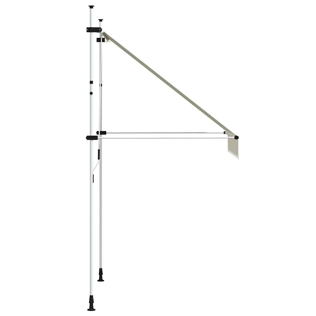 vidaXL Einziehbare Markise Handbetrieben 150 cm Cremeweiß