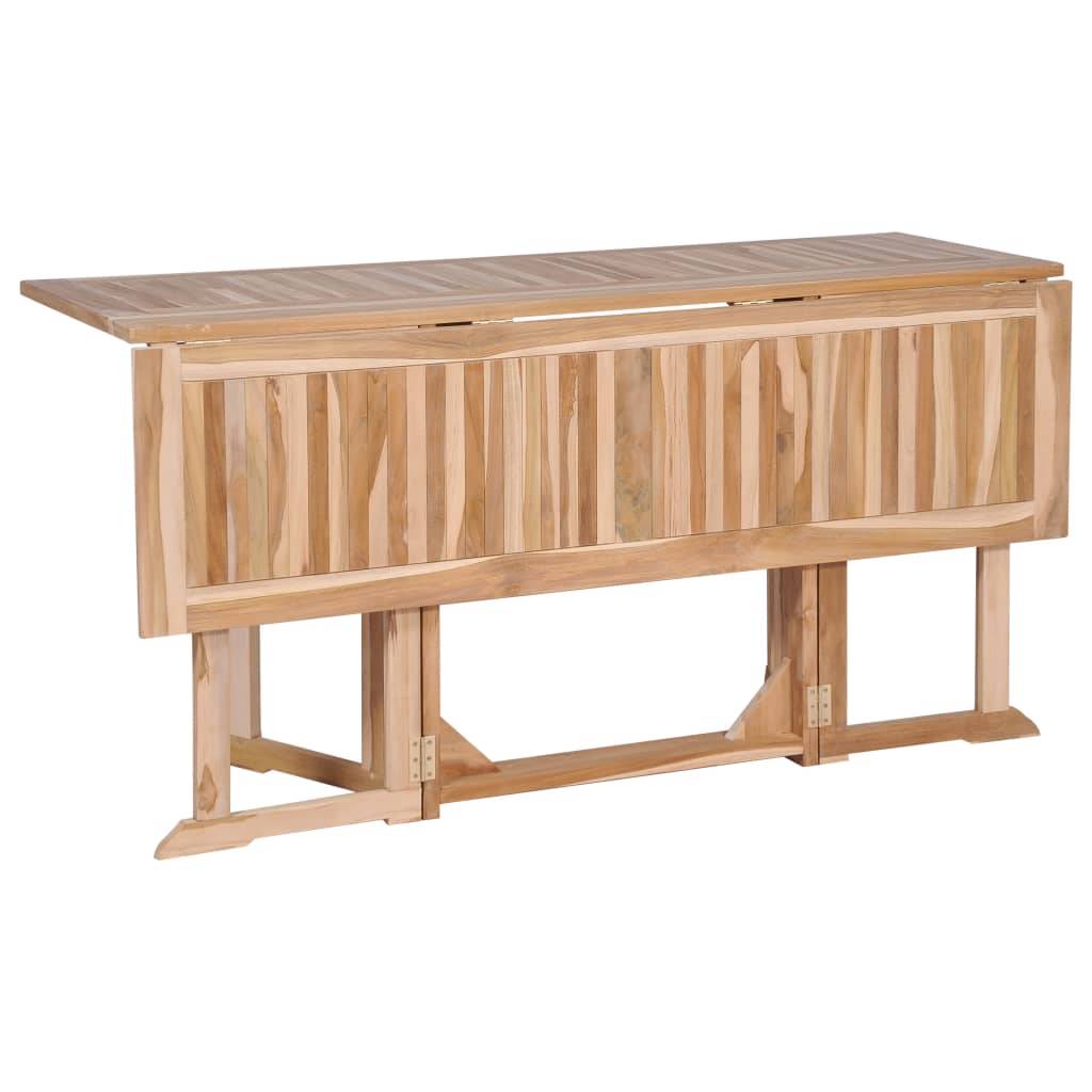 vidaXL 7-tlg. Garten-Essgruppe Klappbar Massivholz Teak