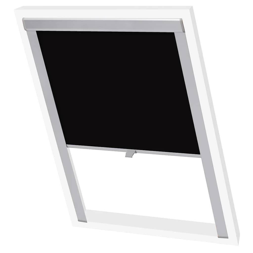 vidaXL Verdunkelungsrollo Schwarz UK08