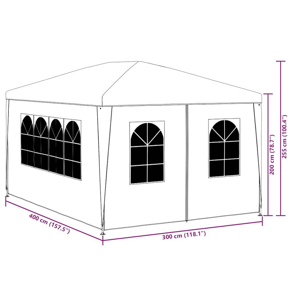 vidaXL Partyzelt 3x4 m Anthrazit
