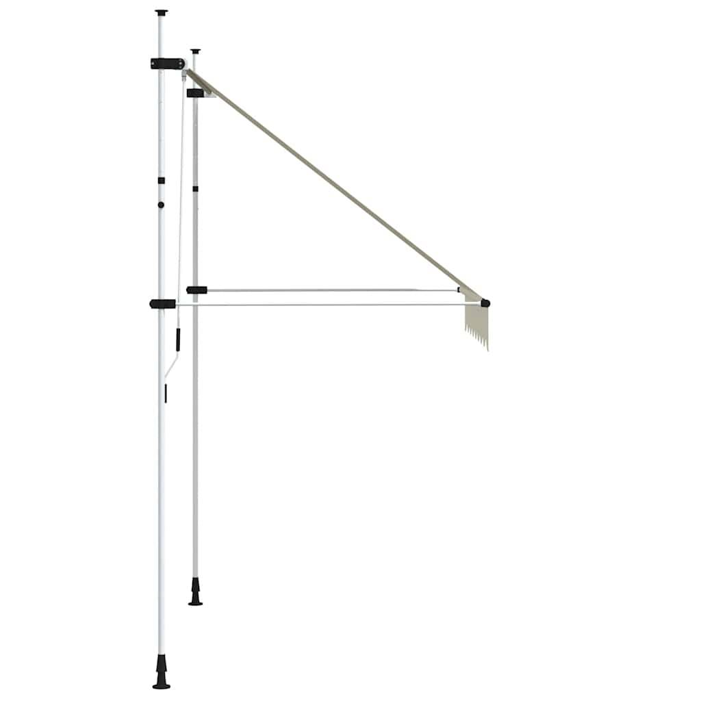 vidaXL Einziehbare Markise Handbetrieben 200 cm Cremeweiß