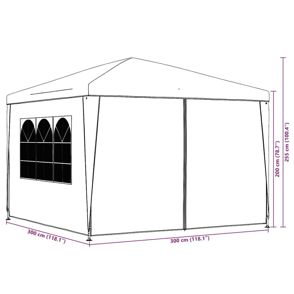 vidaXL Partyzelt 3x3 m Grün