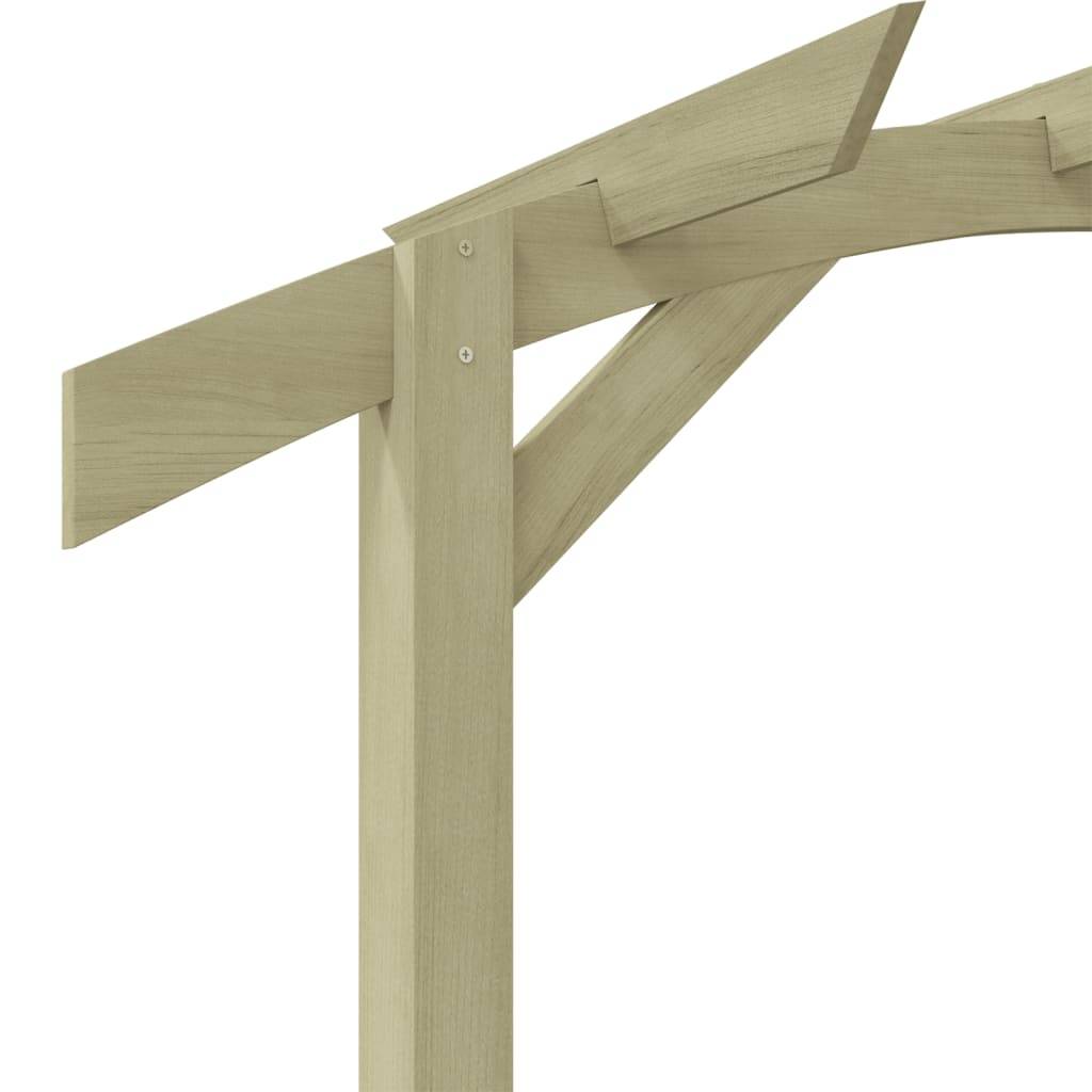 vidaXL Garten-Pergola Kiefernholz Imprägniert 180x210x40 cm