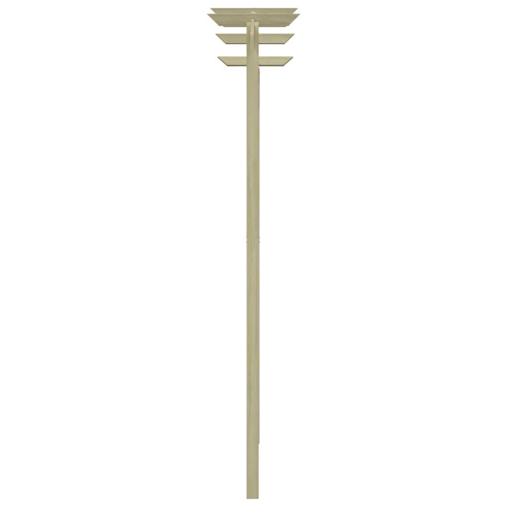 vidaXL Garten-Pergola Kiefernholz Imprägniert 180x210x40 cm