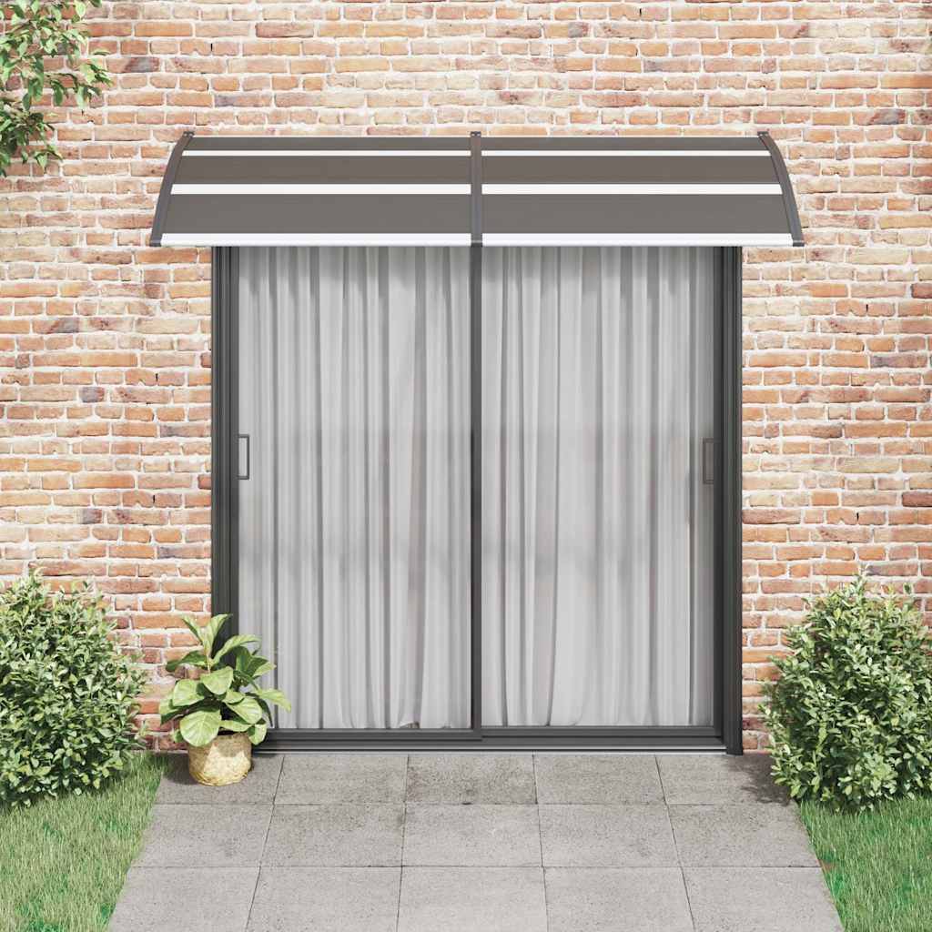 vidaXL Vordach Schwarz 240x100 cm PC