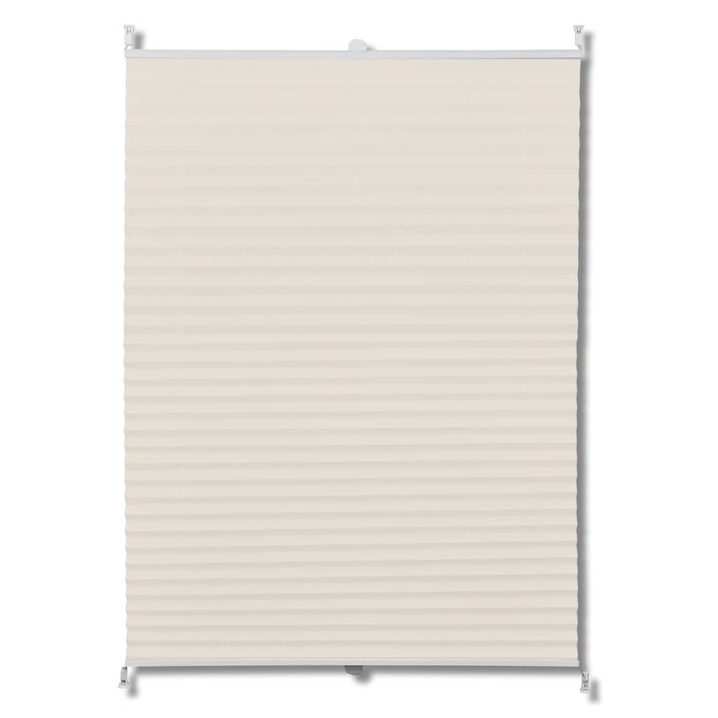 Plissee Faltrollo Rollo Plisseerollo 60x125cm Creme