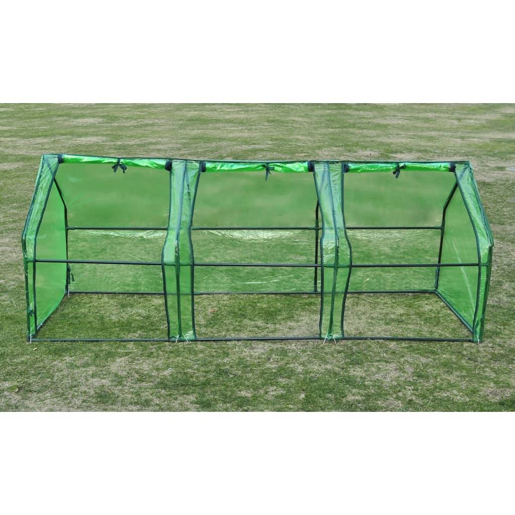 vidaXL Gewächshaus mit 3 Türen