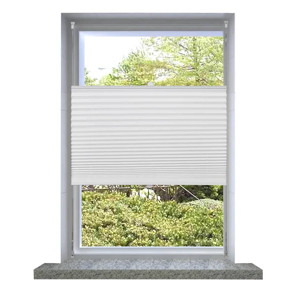 Plissee Faltrollo Rollo Plisseerollo 50x150cm Weiß