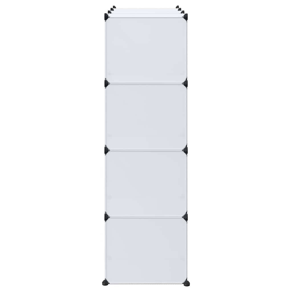 vidaXL Modularer Schrank mit 9 Fächern 109x36,5x143 cm Weiß