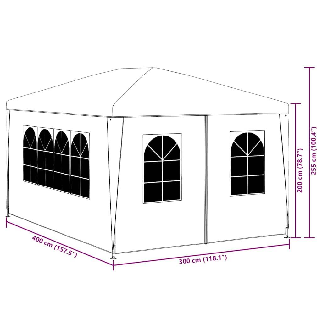 vidaXL Partyzelt 3x4 m Blau