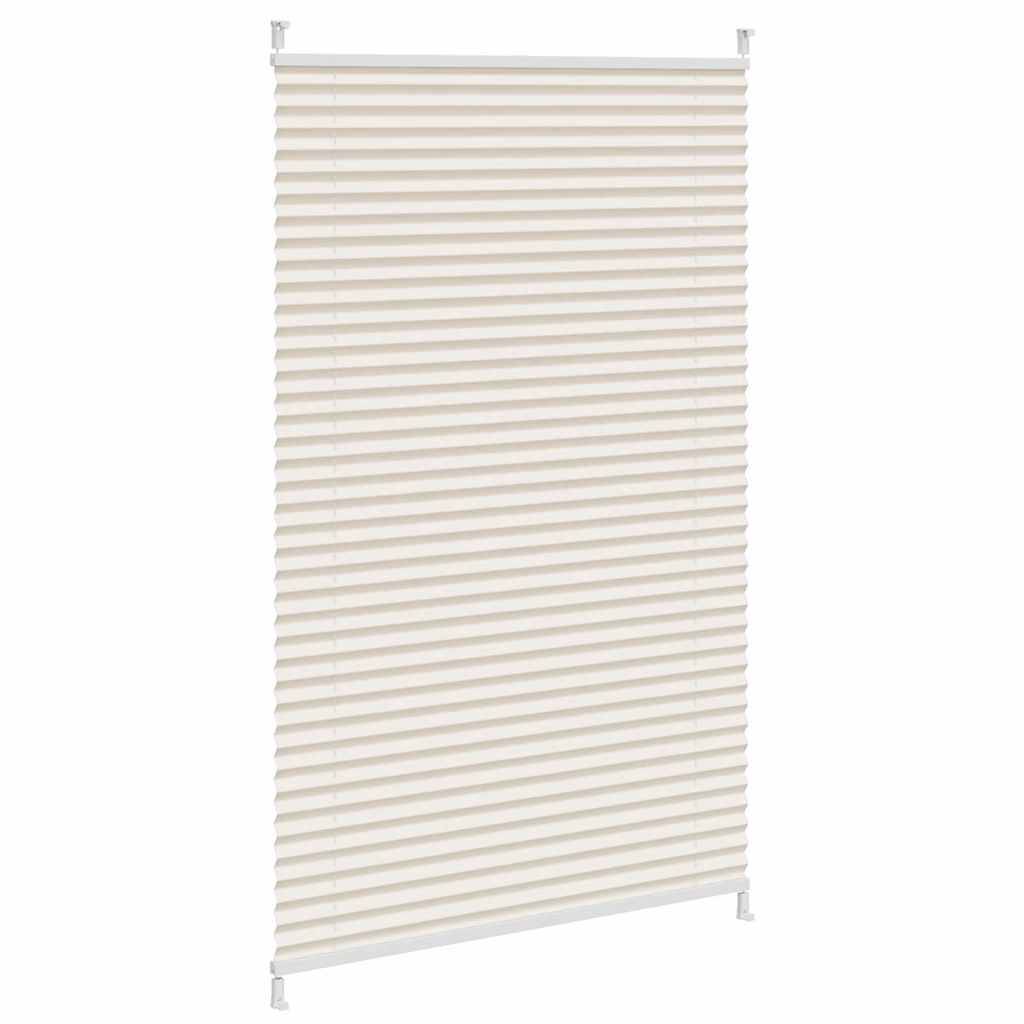 Plissee Faltrollo Rollo Jalousie klemmen 90x125cm Creme