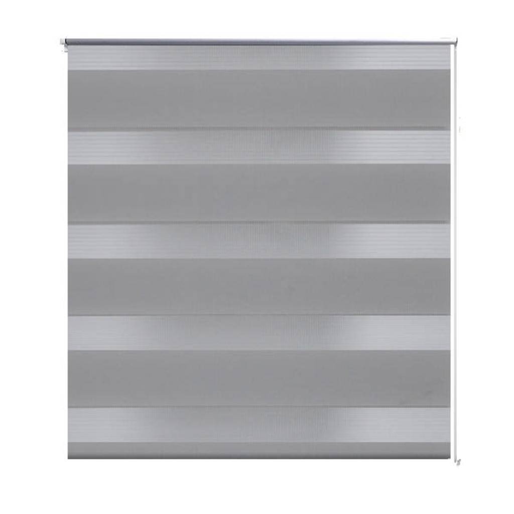 Doppelrollo Seitenzug Duo Rollo 80 x 175 cm grau
