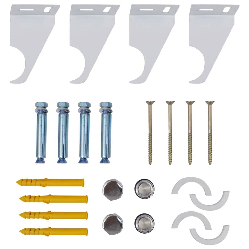 vidaXL Paneelheizkörper Weiß 542 × 900 mm