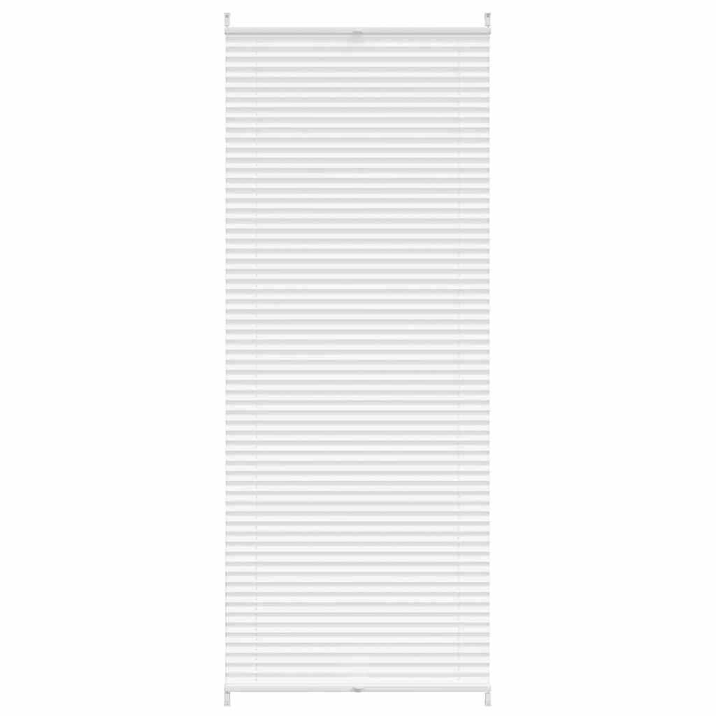 vidaXL Verdunklungsplissee 70×200 cm Weiß