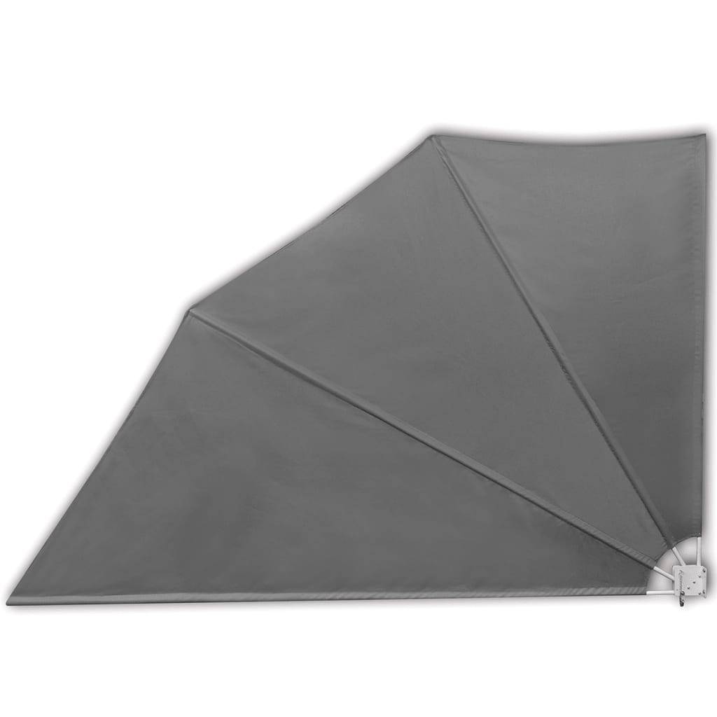 vidaXL Faltbarer Balkonfächer Grau 160×240 cm