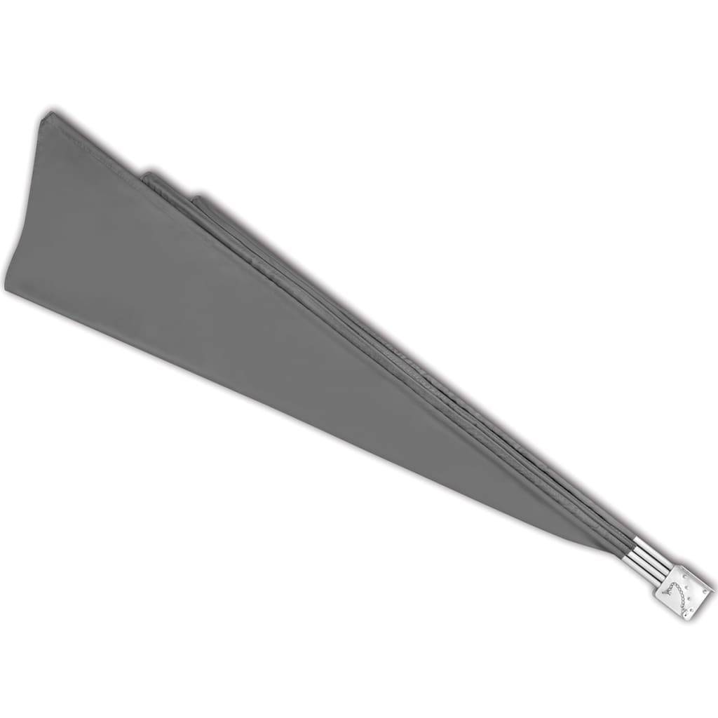 vidaXL Faltbarer Balkonfächer Grau 160×240 cm