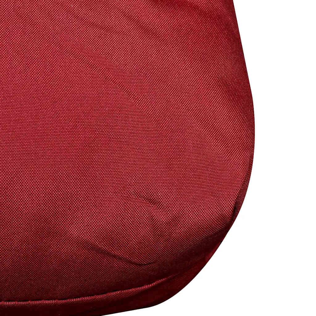 vidaXL Gepolstertes Rückenkissen Weinrot 120 x 40 x 10 cm